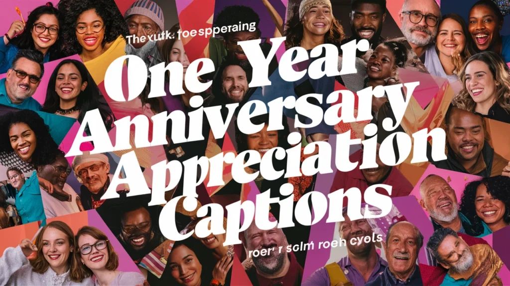 One Year Anniversary Appreciation Captions