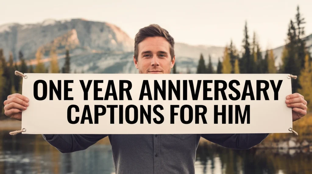 One Year Anniversary Captions for Him