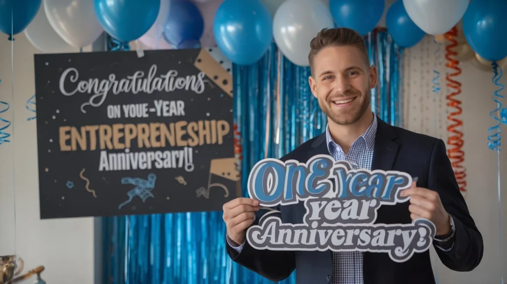 One-Year Entrepreneur Anniversary Captions