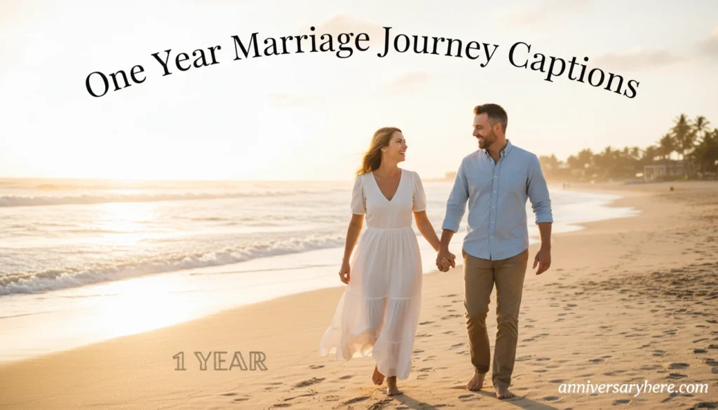 One Year Marriage Journey Captions