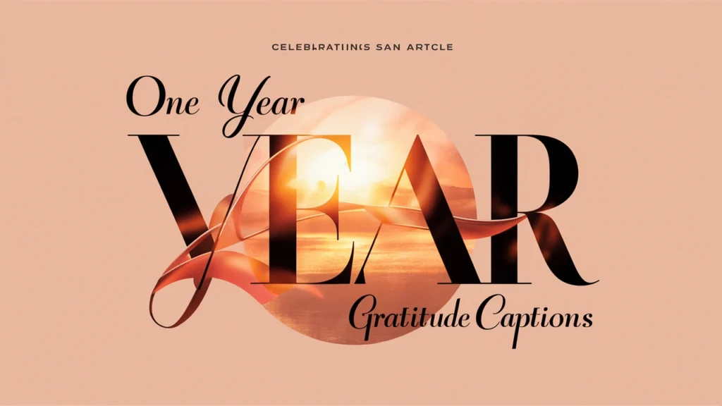 One Year Milestone Gratitude Captions