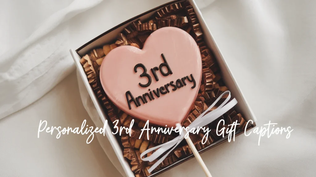 Personalized 3rd Anniversary Gift Captions