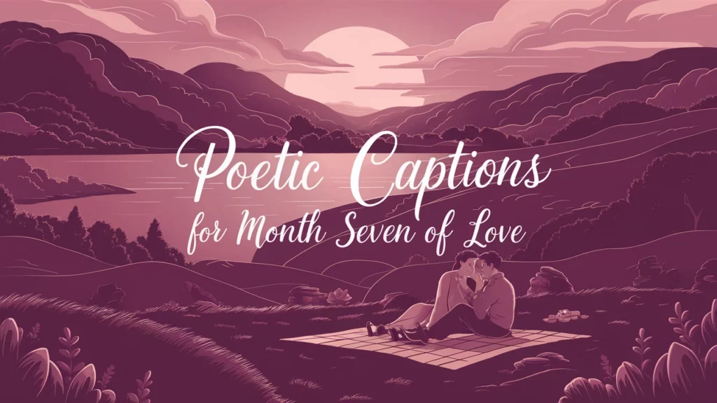 Poetic Captions for Month Seven of Love