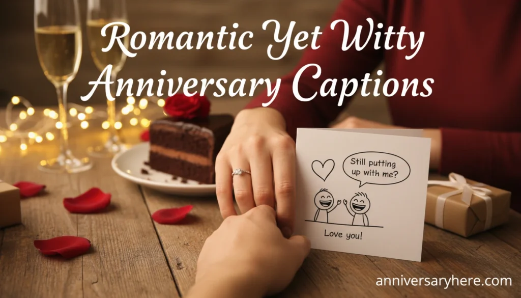 Romantic Yet Witty Anniversary Captions