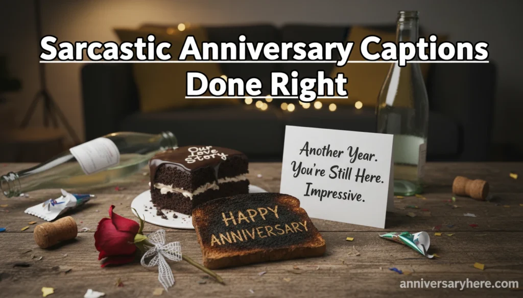 Sarcastic Anniversary Captions Done Right