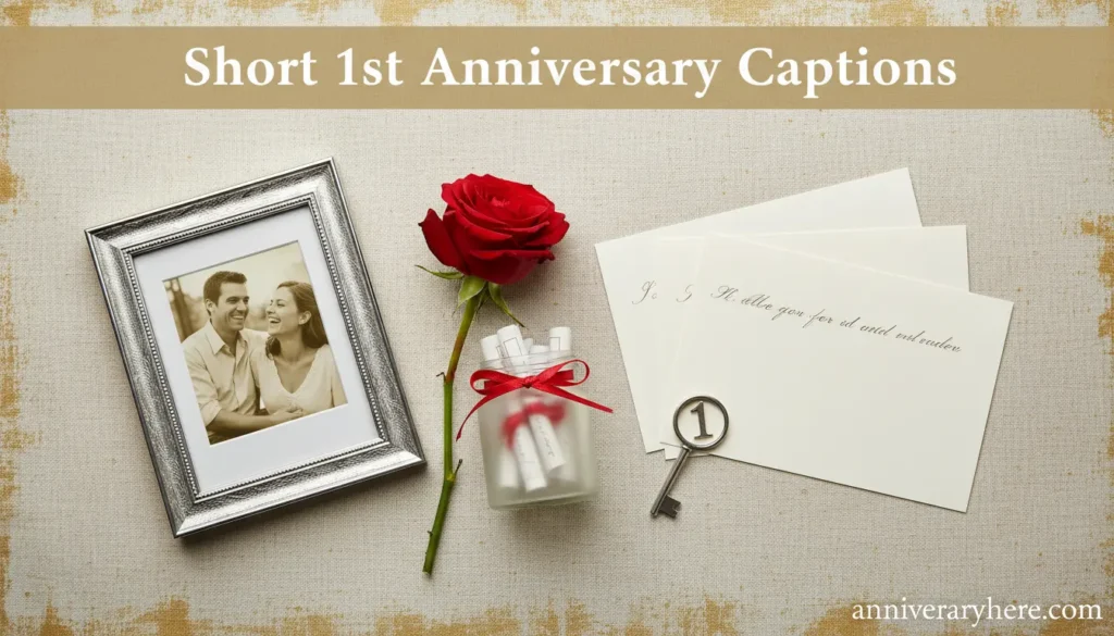 Short 1st Anniversary Captions
