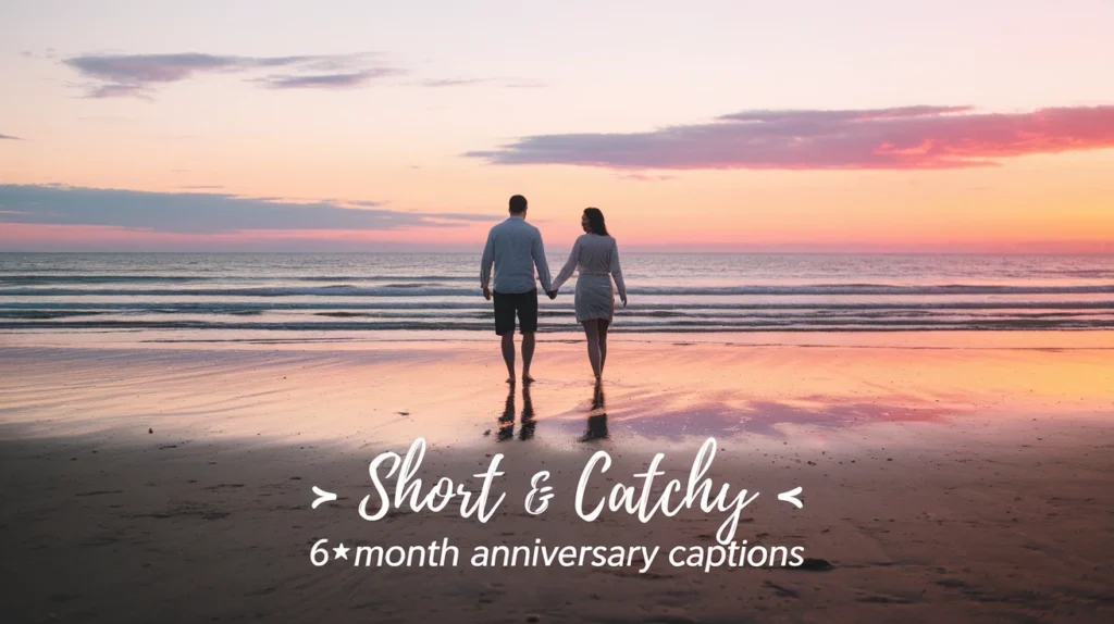 Short & Catchy 6‑Month Anniversary Captions