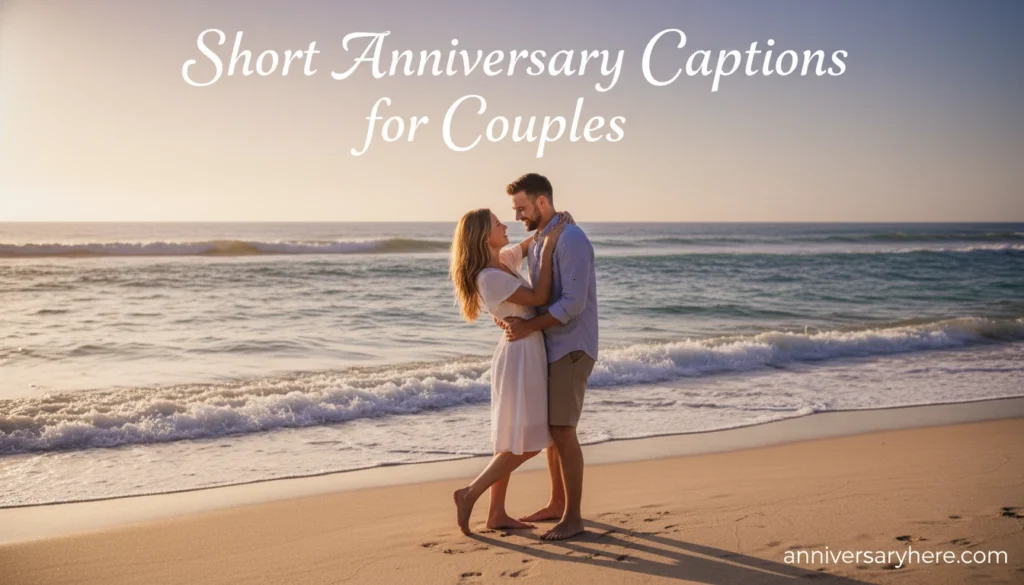 Short Anniversary Captions for Couples