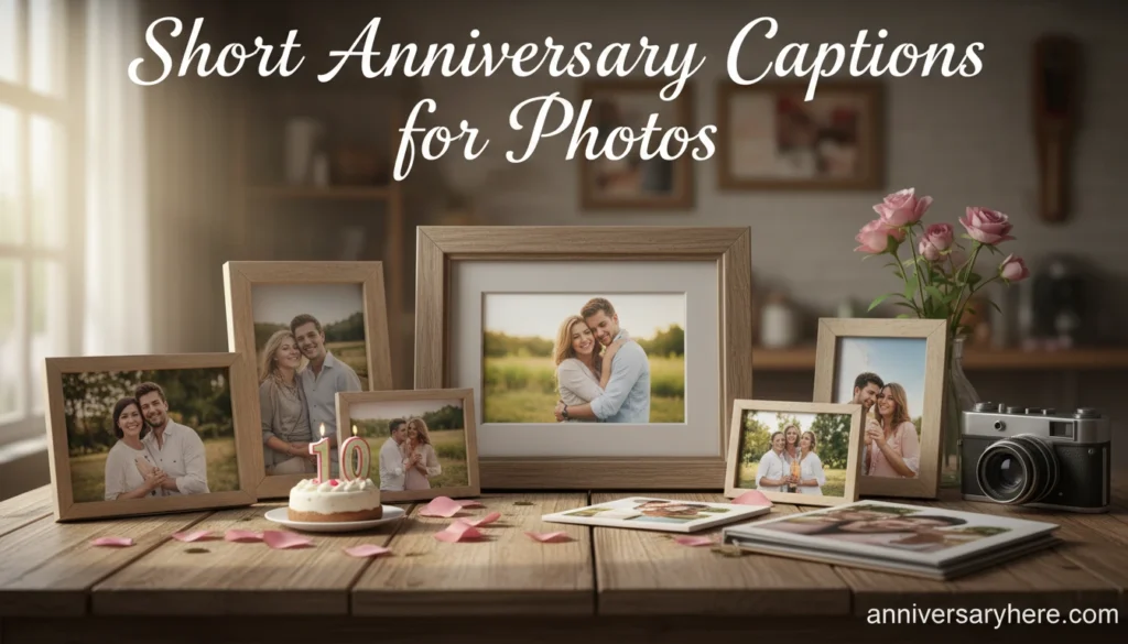 Short Anniversary Captions for Photos