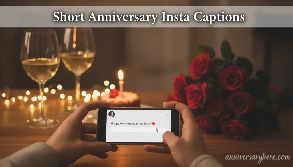 Short Anniversary Insta Captions