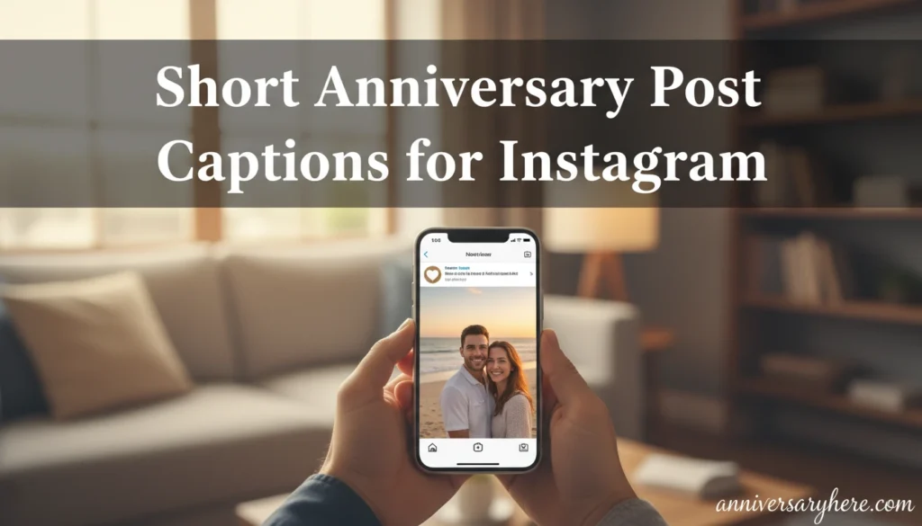Short Anniversary Post Captions for Instagram