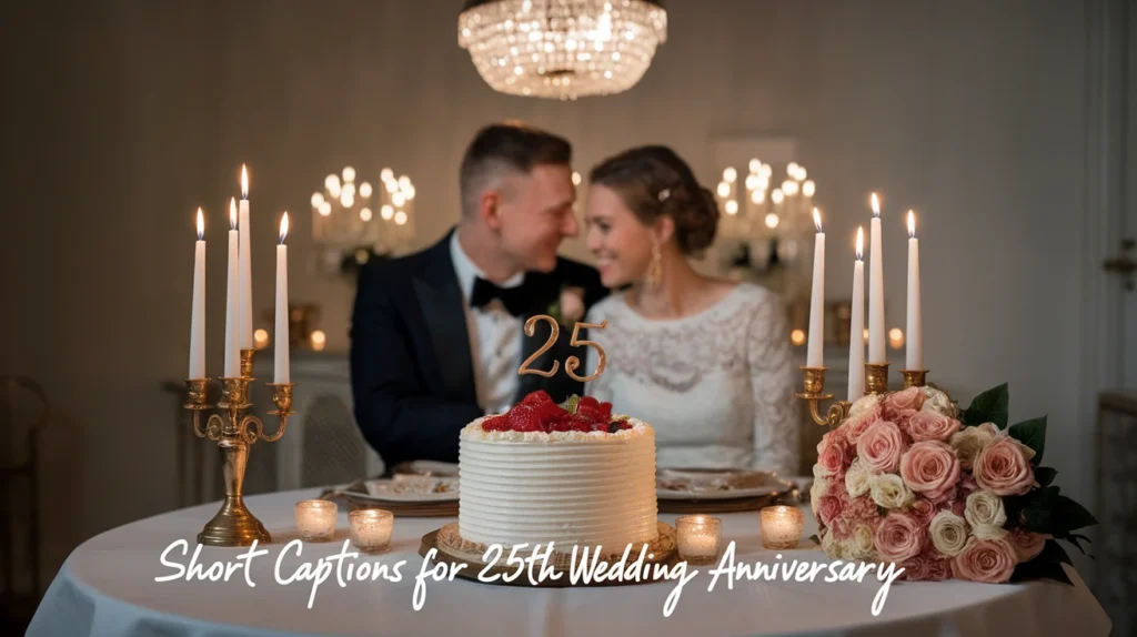 Short Captions for 25th Wedding Anniversary