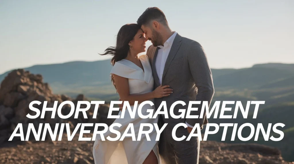 Short Engagement Anniversary Captions