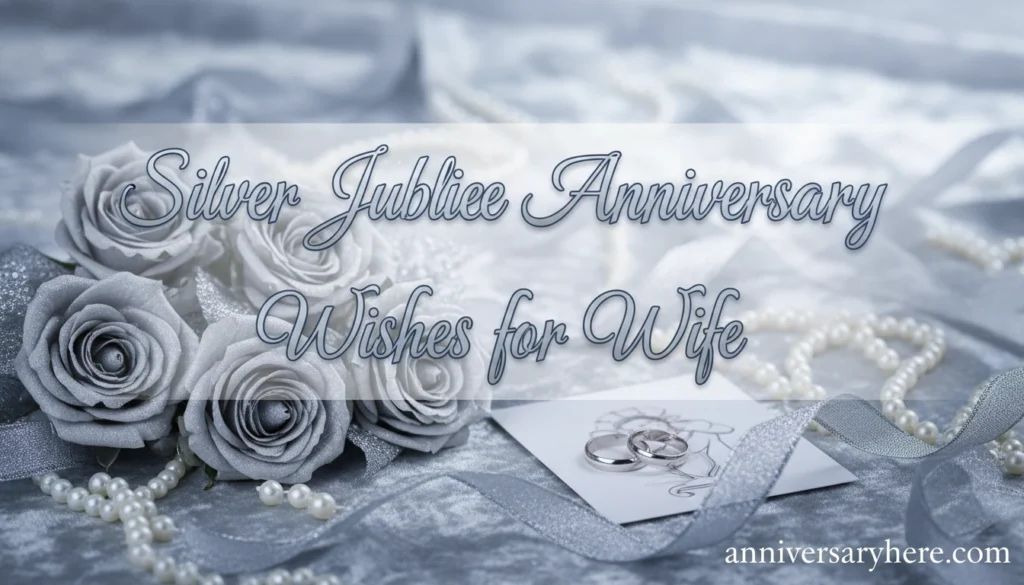 Silver Jubilee Anniversary Wishes for Wife