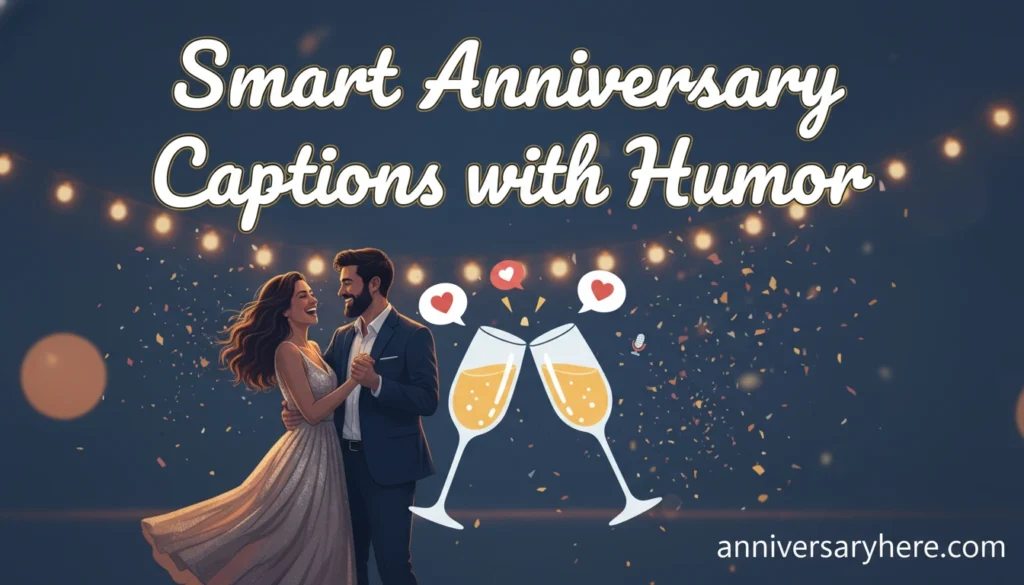 Smart Anniversary Captions with Humor