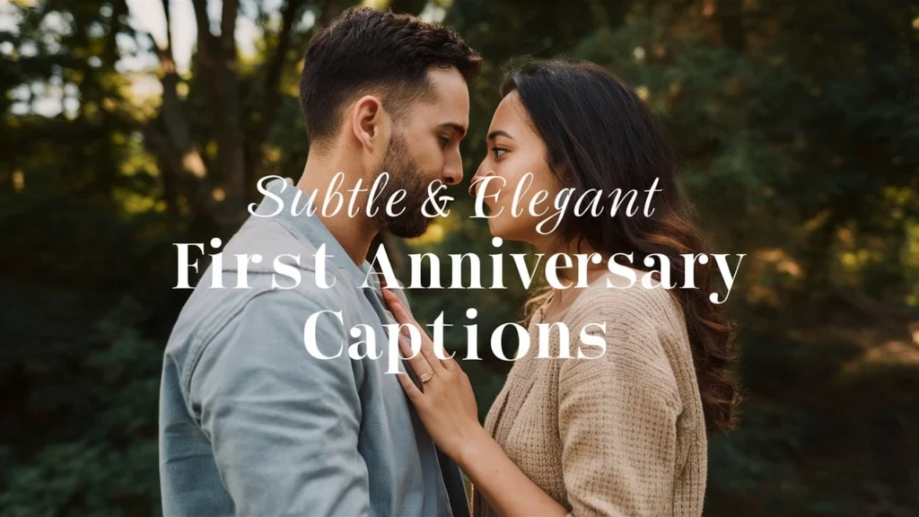 Subtle & Elegant First Anniversary Captions