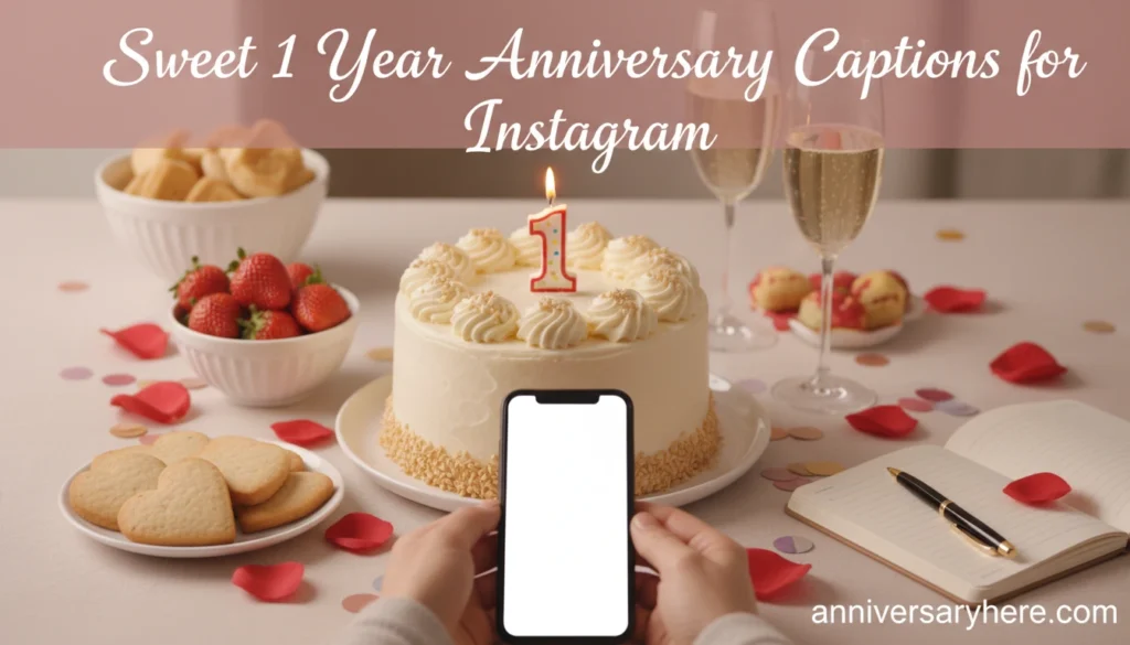 Sweet 1 Year Anniversary Captions for Instagram