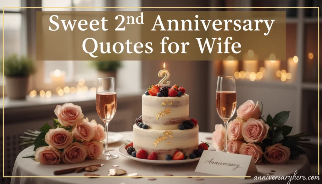 Sweet 2nd Anniversary Quotes for Wife