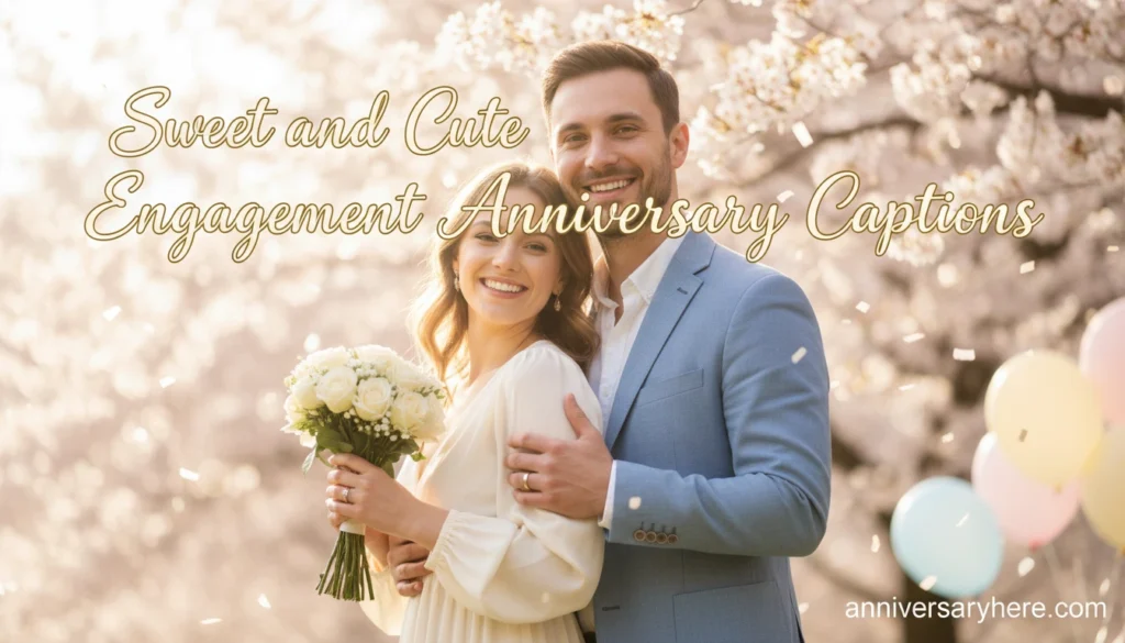 Sweet and Cute Engagement Anniversary Captions