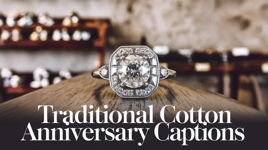 Traditional Cotton Anniversary Captions