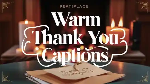 Warm Thank You Captions
