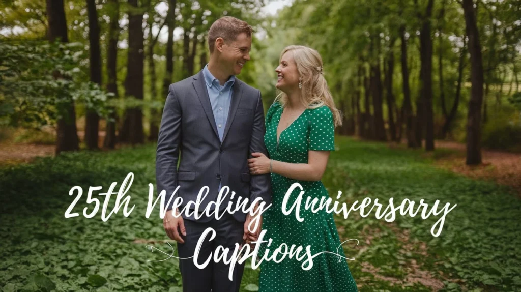 25th Wedding Anniversary Captions