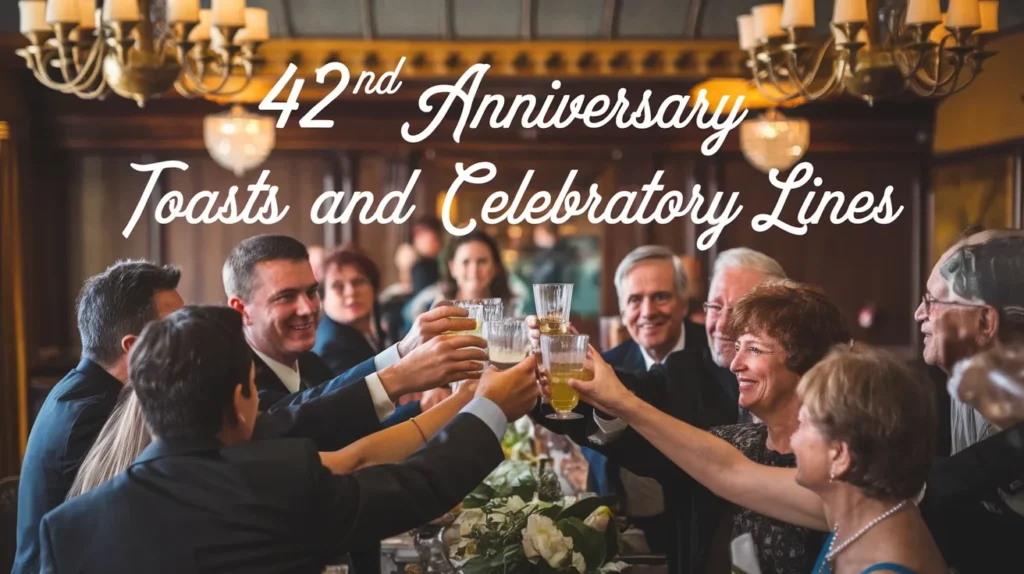 42nd Anniversary Toasts and Celebratory Lines