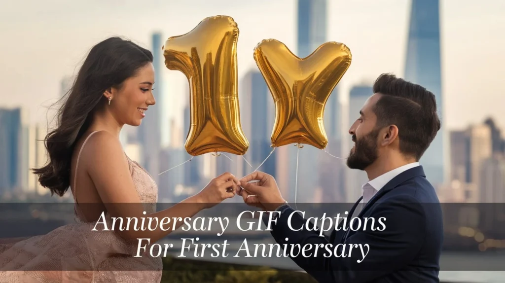 Anniversary GIF Captions for First Anniversary