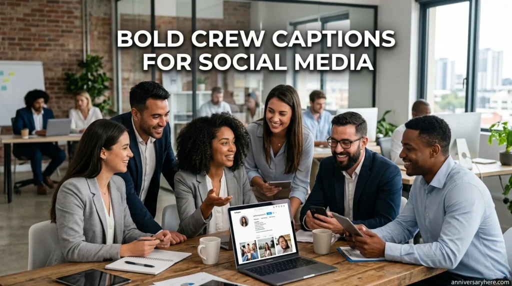 Bold Crew Captions for Social Media