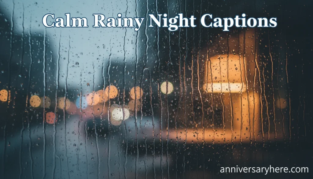 Calm Rainy Night Captions