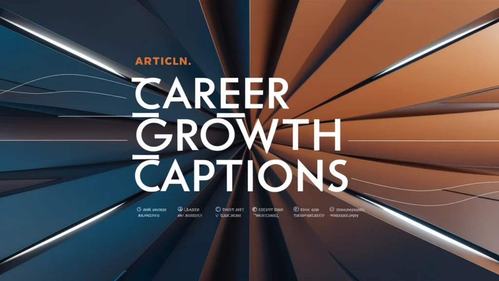 Career Growth Captions