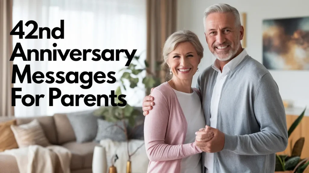 42nd Anniversary Messages for Parents