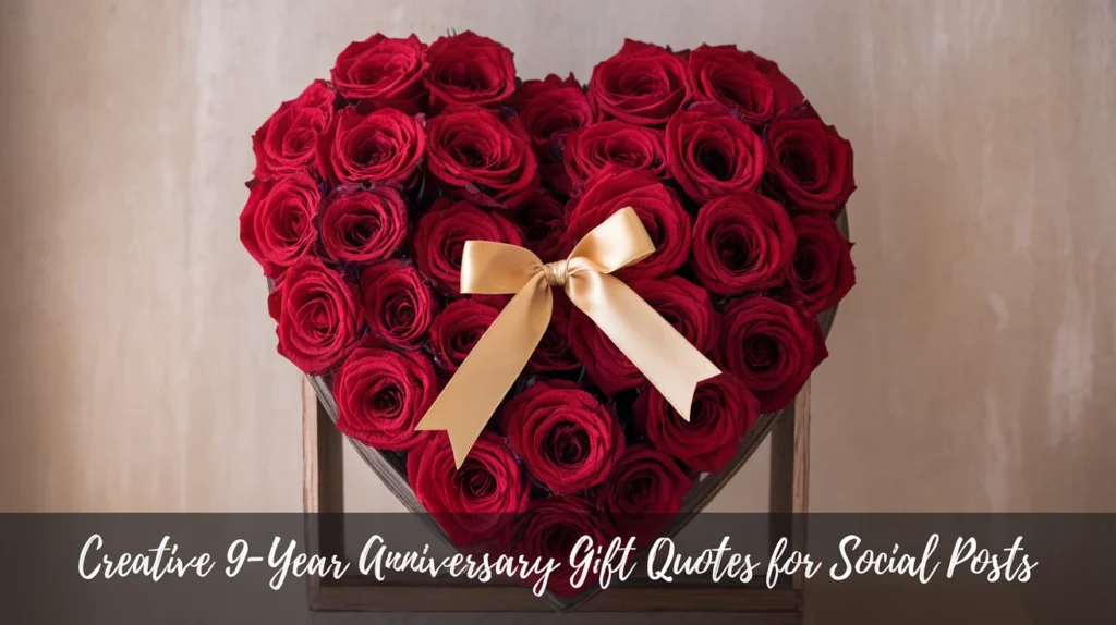 Creative 9‑Year Anniversary Gift Quotes for Social Posts