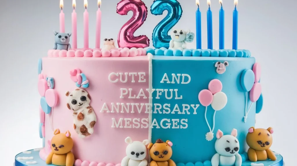 Cute and Playful 22nd Anniversary Messages