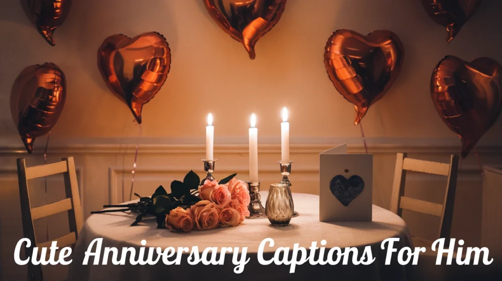Cute Anniversary Captions for Him