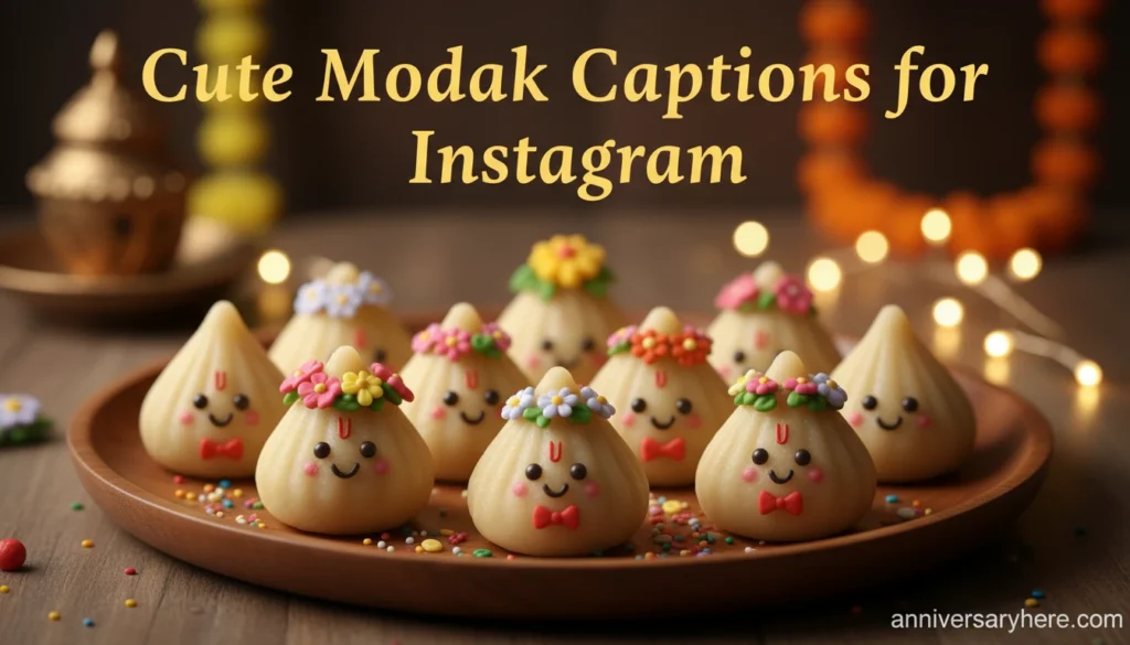 Cute Modak Captions for Instagram