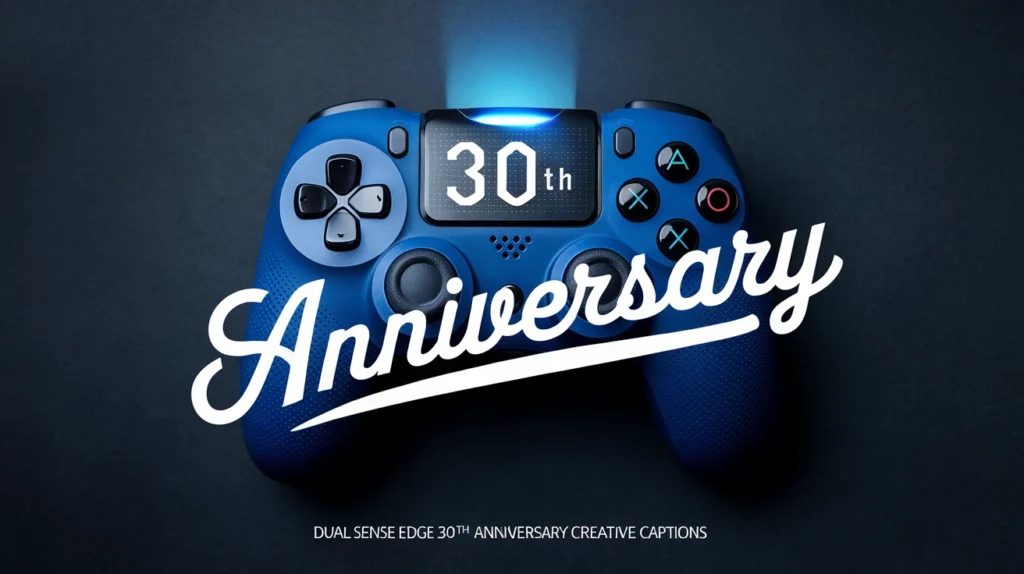 Dual Sense Edge 30th Anniversary Creative Captions