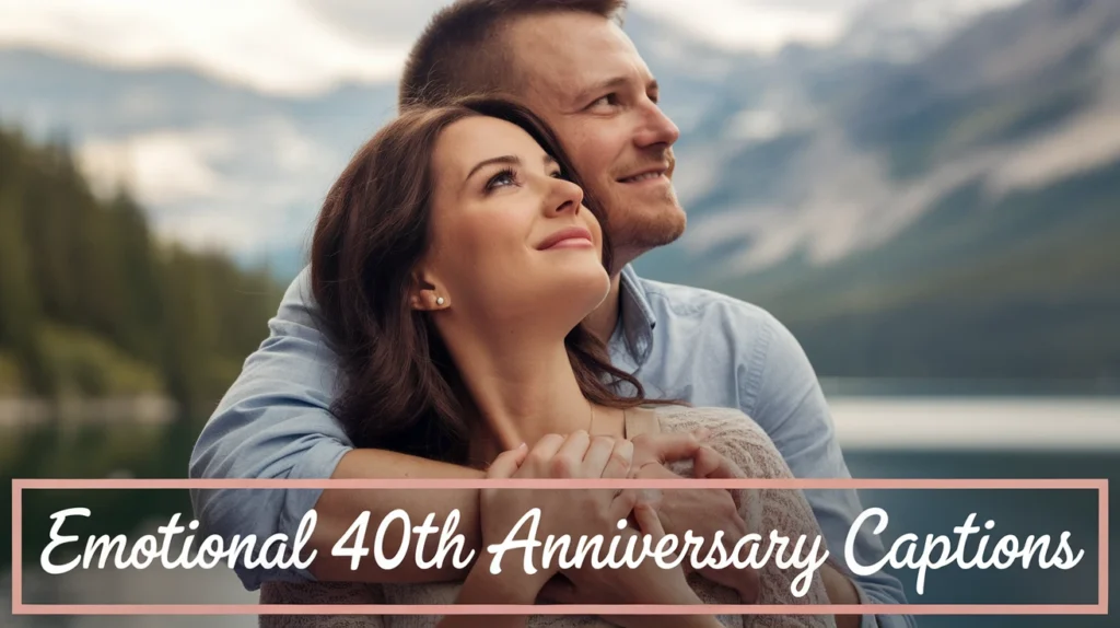 Emotional 40th Anniversary Captions
