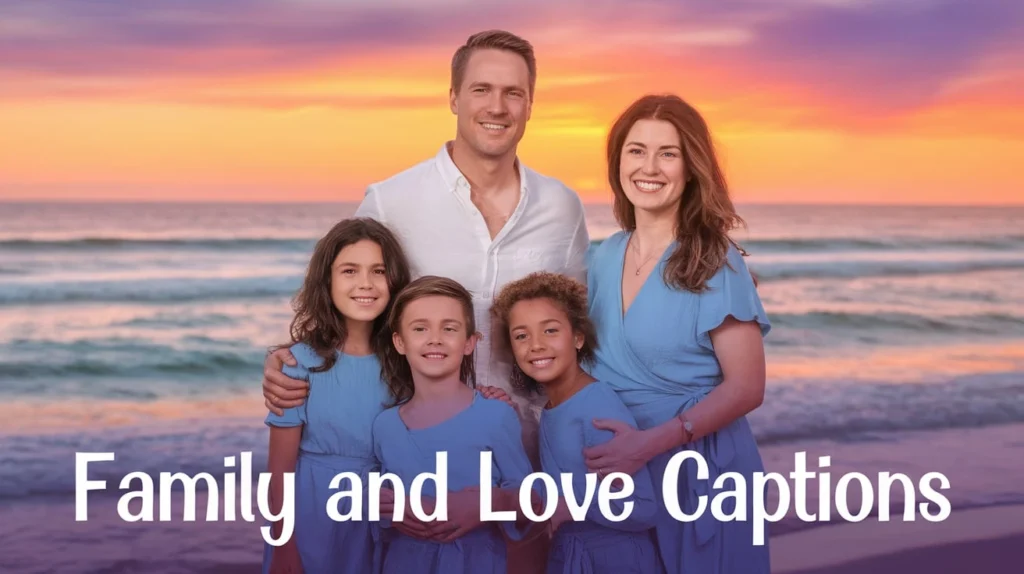 Family and Love Captions