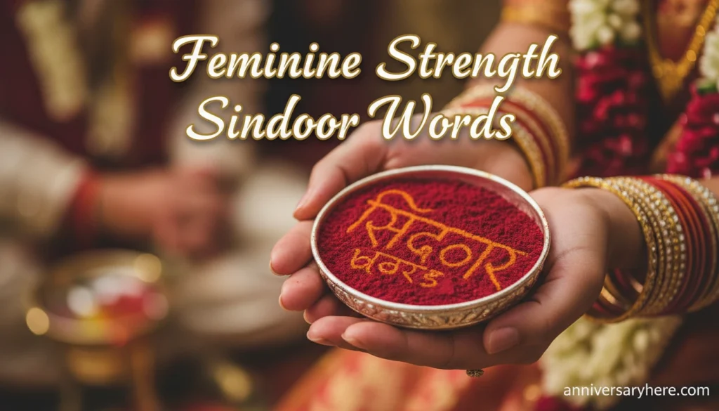 Feminine Strength Sindoor Words