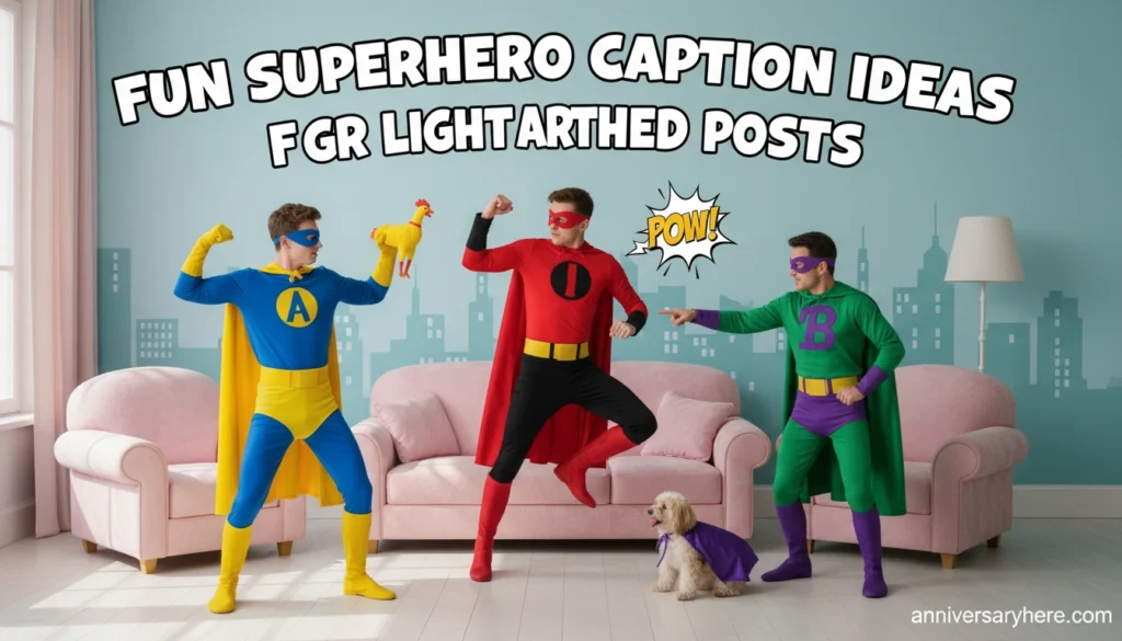 Fun Superhero Caption Ideas for Lighthearted Posts