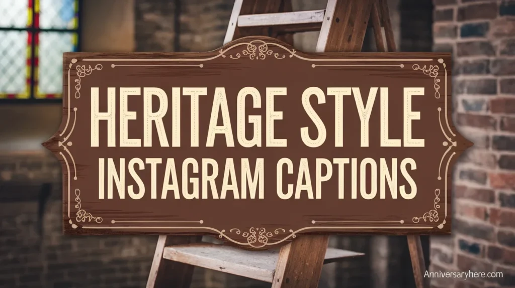 Heritage Style Instagram Captions