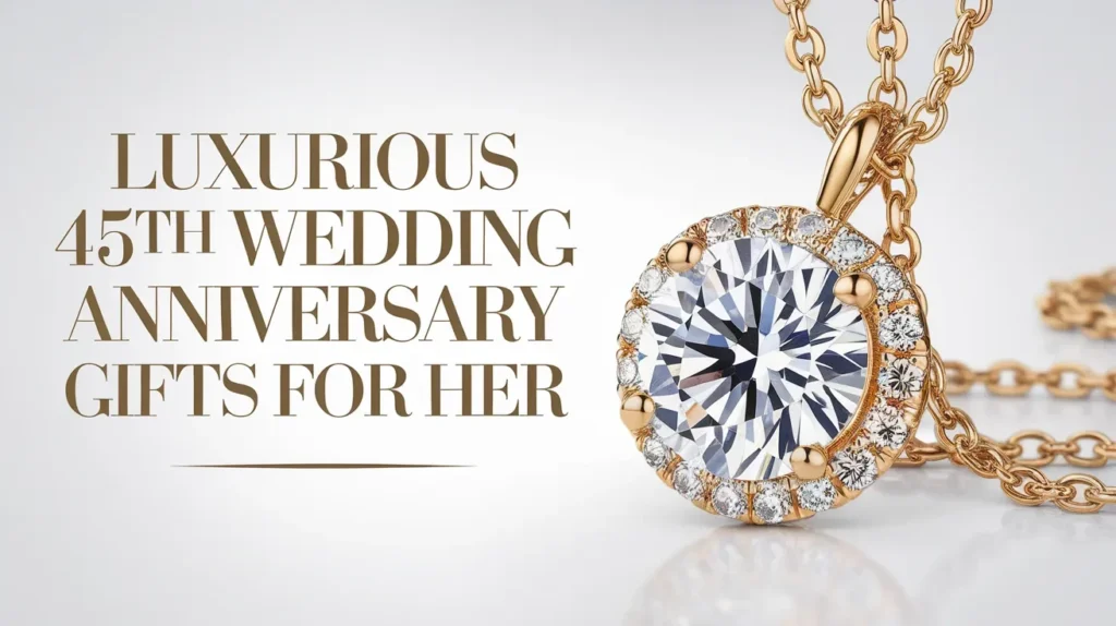 Luxurious 45th Wedding Anniversary Gifts for Her