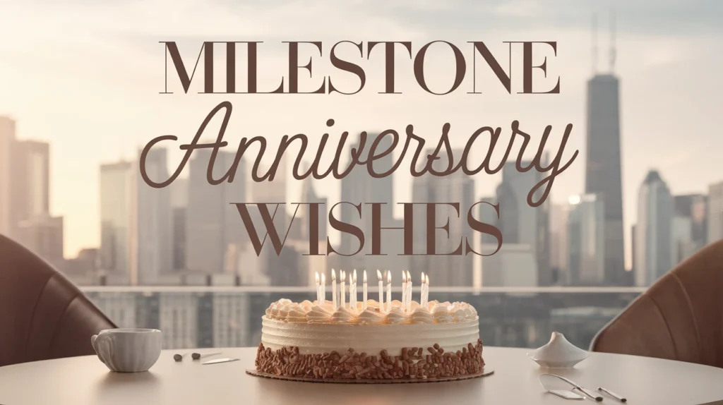 Milestone Anniversary Wishes