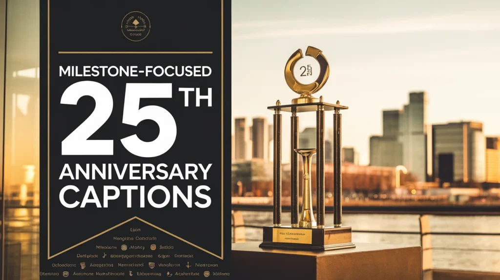 Milestone-Focused 25th Anniversary Captions