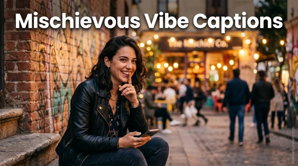 Mischievous Vibe Captions