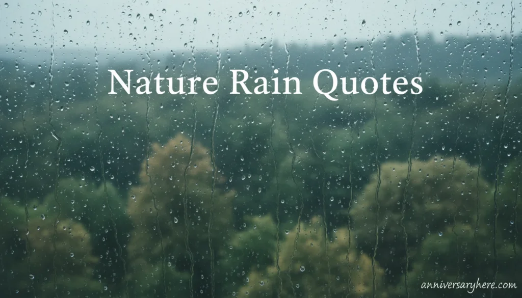 Nature Rain Quotes