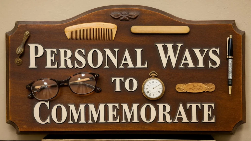 Personal Ways to Commemorate