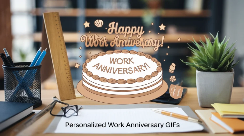 Personalized Work Anniversary GIFs