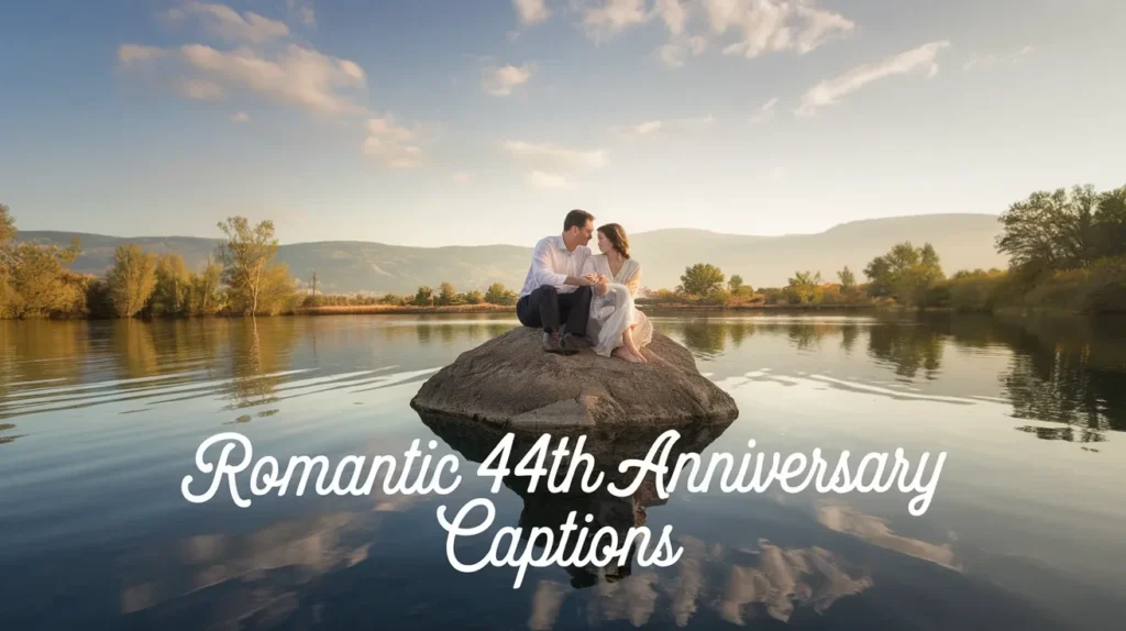 Romantic 44th Anniversary Captions